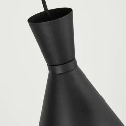 Suspension Vijes Noir, 4 lumières