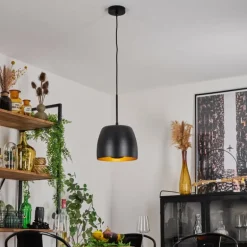 Suspension Viking Noir, 1 lumière