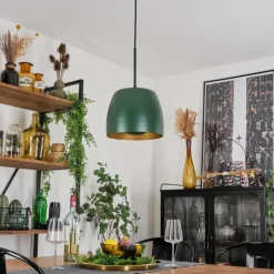 Suspension Viking Vert, 1 lumière