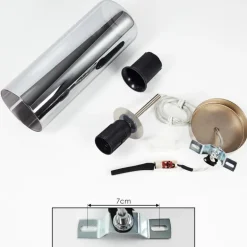 Suspension Vimodrone Nickel mat, 1 lumière