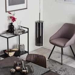 Suspension Vimodrone Nickel mat, 1 lumière