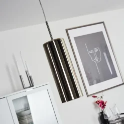 Suspension Vimodrone Nickel mat, 1 lumière