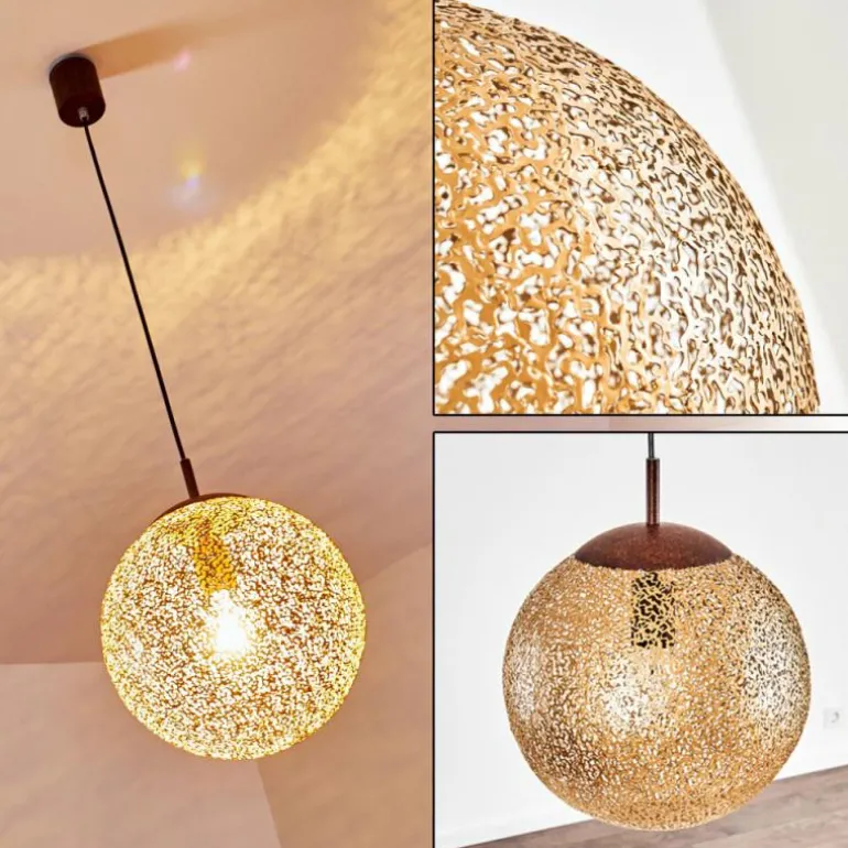 Suspension Virga Rouille, 1 lumière