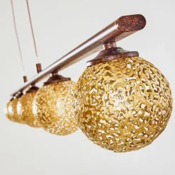 Suspension Virga Rouille, 5 lumières