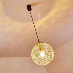 Suspension Virga Rouille, 1 lumière