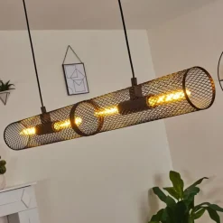 Suspension Vislanda Noir, 1 lumière