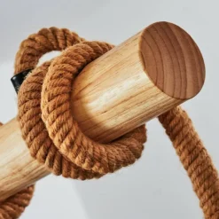 Suspension Vitlanda Brun, Bois clair, Noir, 6 lumières