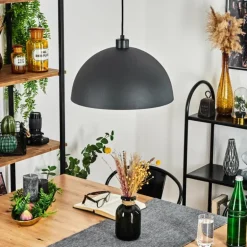 Suspension Vivian Noir, 1 lumière