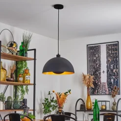 Suspension Vivian Noir, 1 lumière