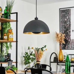 Suspension Vivian Noir, 1 lumière