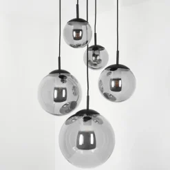 Suspension Voluntad Noir, 5 lumières