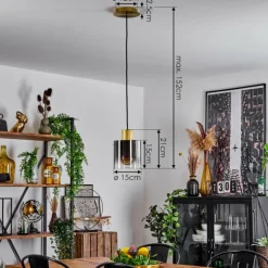 Suspension Vuoltu Or, 1 lumière