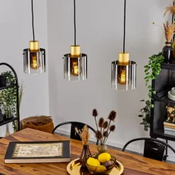 Suspension Vuoltu Or, 3 lumières