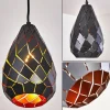 Suspension Wallis Anthracite, Rouille, 1 lumière