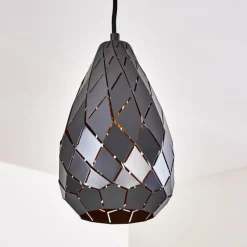 Suspension Wallis Anthracite, Rouille, 1 lumière