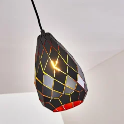 Suspension Wallis Anthracite, Rouille, 1 lumière