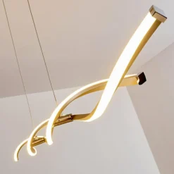 Suspension Wellington LED Acier inoxydable, 2 lumières