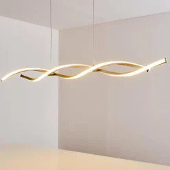 Suspension Wellington LED Acier inoxydable, 2 lumières