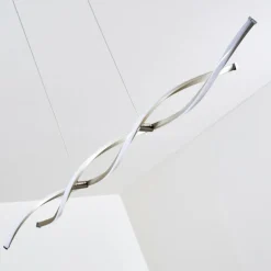 Suspension Wellington LED Acier inoxydable, 2 lumières