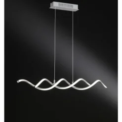 Suspension Wofi BONNEY LED Nickel mat, 1 lumière