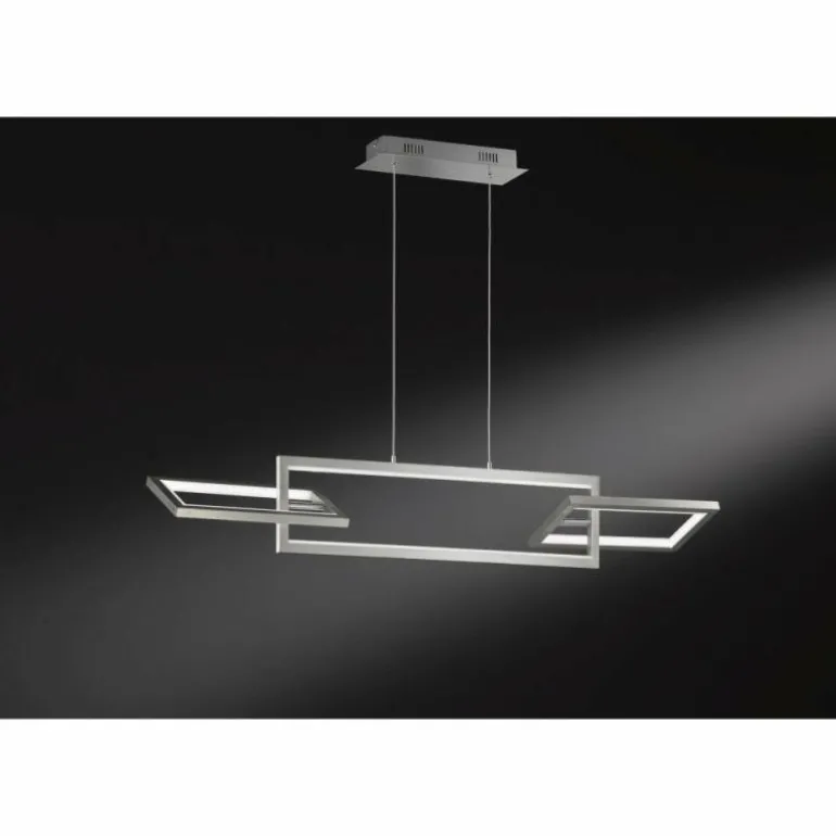 Suspension WOFI MURIEL LED Nickel mat, 1 lumière