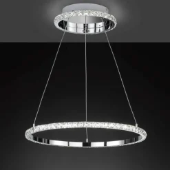 Suspension Wofi-Leuchten HARLEY LED Chrome, 1 lumière