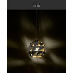 Suspension Wofi-Leuchten JUBA Noir, 1 lumière