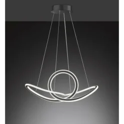 Suspension Wofi-Leuchten MADISON LED Noir, 1 lumière, Télécommandes