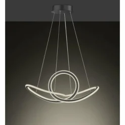 Suspension Wofi-Leuchten MADISON LED Noir, 1 lumière, Télécommandes
