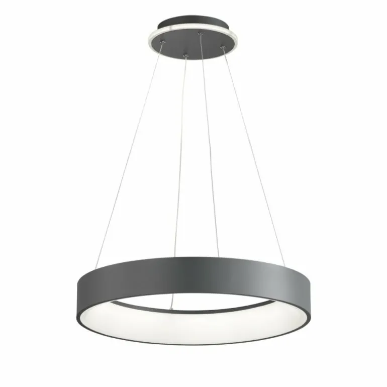 Suspension Wofi-Leuchten SHAY LED Gris, 1 lumière