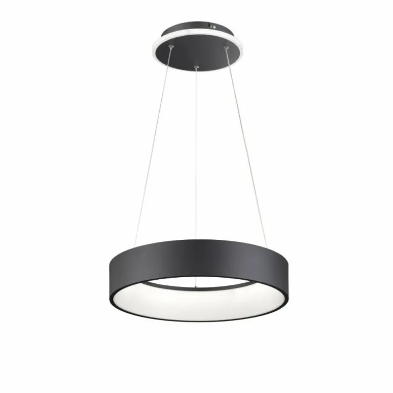 Suspension Wofi-Leuchten SHAY LED Noir, 1 lumière