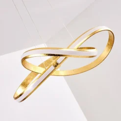 Suspension Woyens LED Or, 1 lumière