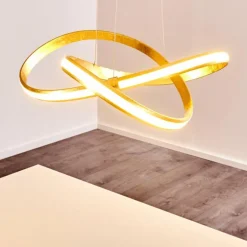 Suspension Woyens LED Or, 1 lumière