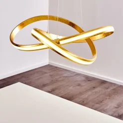 Suspension Woyens LED Or, 1 lumière