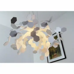 Suspension Zavaluce Andromeda Blanc, 1 lumière