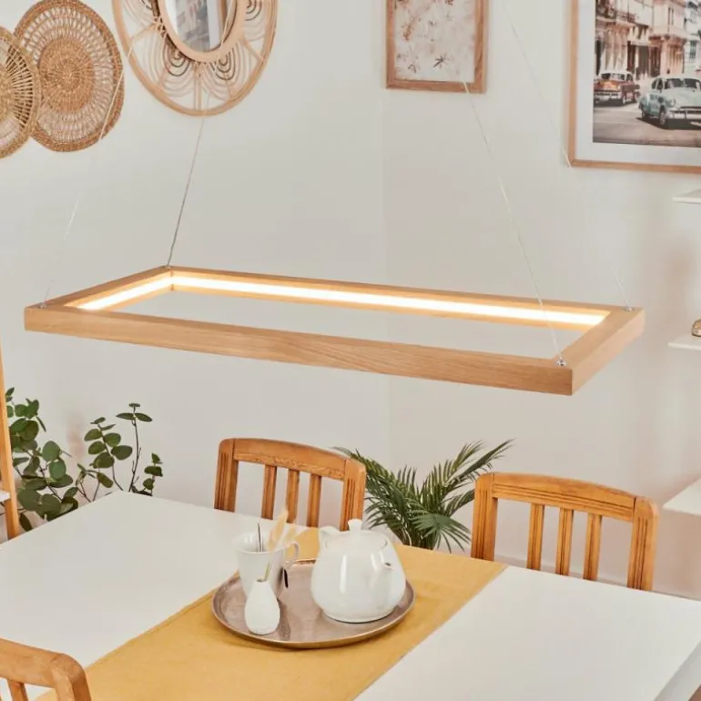 Suspension Zeve LED Écru, 1 lumière