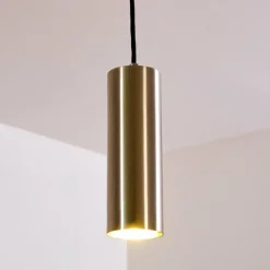Suspension Zuoz Nickel mat, 1 lumière