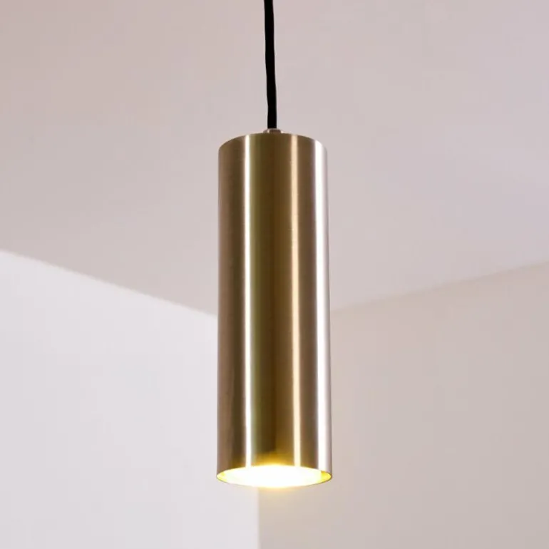 Suspension Zuoz Nickel mat, 1 lumière