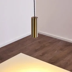 Suspension Zuoz Nickel mat, 1 lumière