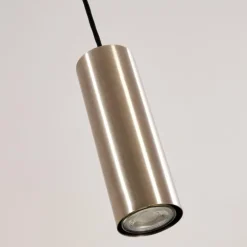 Suspension Zuoz Nickel mat, 1 lumière