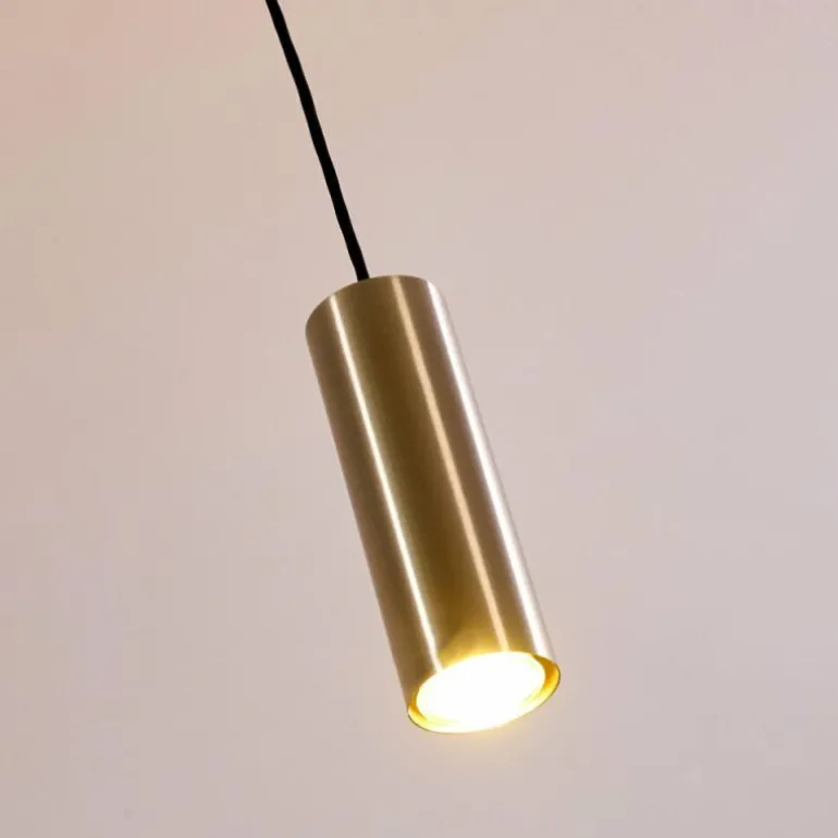 Suspension Zuoz Nickel mat, 1 lumière