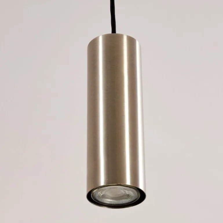 Suspension Zuoz Nickel mat, 1 lumière