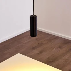 Suspension Zuoz Noir, 1 lumière