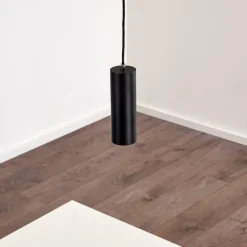 Suspension Zuoz Noir, 1 lumière