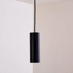 Suspension Zuoz Noir, 1 lumière