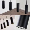 Suspension Zuoz Noir, 4 lumières