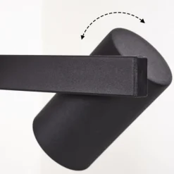 Suspension Zuoz Noir, 4 lumières