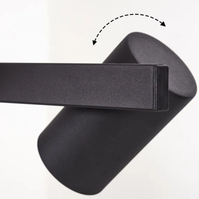 Suspension Zuoz Noir, 4 lumières