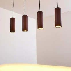 Suspension Zuoz Rouille, 4 lumières