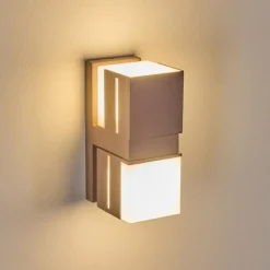 Swanek Lampe murale d´extérieur, Applique murale LED Rouille, 2 lumières